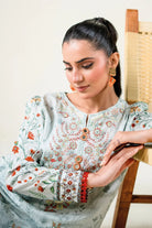 2PC Stitched Printed Lawn Shirt & Trouser | RTW-KST-3862 Embroidered KHAS STORES 