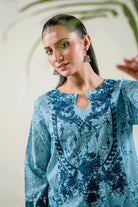2PC Stitched Printed Lawn Shirt & Trouser | RTW-KST-3863 Embroidered KHAS STORES 