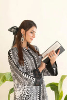 2PC Stitched Printed Silk Shirt and Trouser RTW-KSTL-108 Printed KHAS STORES 