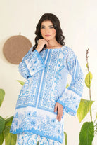 2PC Stitched Printed Silk Shirt and Trouser RTW-KSTL-207 Printed KHAS STORES 