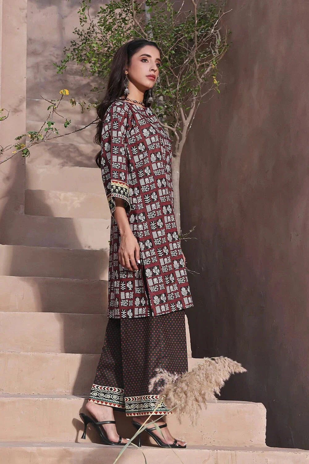 2PC Unstitched Khaddar Shirt & Trouser RKT-2323 KHAS STORES 