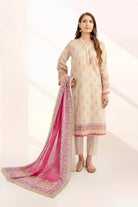 2PC Unstitched Printed Lawn Shirt and Dupatta KSD-3226 Printed KHAS STORES 