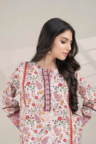 2PC Unstitched Printed Lawn Shirt and Dupatta KSD-3382 Printed KHAS STORES 