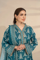 2PC Unstitched Printed Lawn Shirt and Dupatta KSD-3383 Printed KHAS STORES 
