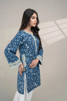 2PC Unstitched Printed Lawn Shirt and Dupatta KSD-3384 Printed KHAS STORES 