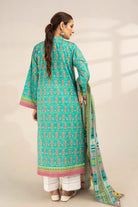 2PC Unstitched Printed Lawn Shirt and Dupatta KSD-3386 Printed KHAS STORES 