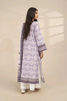 2PC Unstitched Printed Lawn Shirt and Dupatta KSD-3387 Printed KHAS STORES 