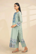 2PC Unstitched Printed Lawn Shirt and Dupatta KSD-3390 Printed KHAS STORES 