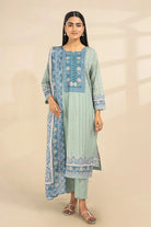 2PC Unstitched Printed Lawn Shirt and Dupatta KSD-3390 Printed KHAS STORES 