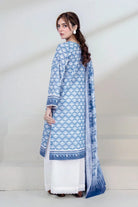 2PC Unstitched Printed Lawn Shirt and Dupatta KSD-3454 Printed KHAS STORES 