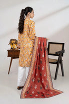 2PC Unstitched Printed Lawn Shirt and Dupatta KSD-3456 Printed KHAS STORES 
