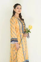 2PC Unstitched Printed Lawn Shirt and Trouser I KST-3829 Printed KHAS STORES 