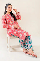2PC Unstitched Printed Lawn Shirt and Trouser I KST-3842 Printed KHAS STORES 