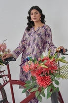 2PC Unstitched Printed Lawn Shirt and Trouser KST-3119 Printed KHAS STORES 