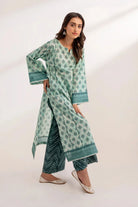 2PC Unstitched Printed Lawn Shirt and Trouser KST-3234 Printed KHAS STORES 