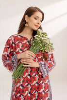 2PC Unstitched Printed Lawn Shirt and Trouser KST-3242 Printed KHAS STORES 