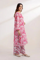 2PC Unstitched Printed Lawn Shirt and Trouser KST-3245 Printed KHAS STORES 