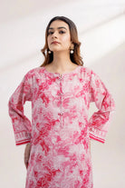 2PC Unstitched Printed Lawn Shirt and Trouser KST-3245 Printed KHAS STORES 