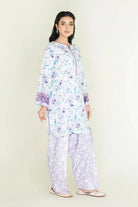 2PC Unstitched Printed Lawn Shirt and Trouser KST-3459 Printed KHAS STORES 