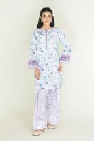 2PC Unstitched Printed Lawn Shirt and Trouser KST-3459 Printed KHAS STORES 