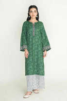 2PC Unstitched Printed Lawn Shirt and Trouser KST-3464 Printed KHAS STORES 