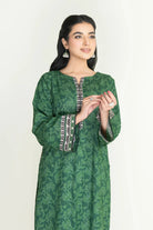 2PC Unstitched Printed Lawn Shirt and Trouser KST-3464 Printed KHAS STORES 