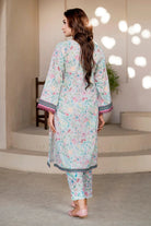 2PC Unstitched Printed Lawn Shirt and Trouser KST-4027 Printed KHAS STORES 