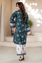 2PC Unstitched Printed Lawn Shirt and Trouser KST-4028 Printed KHAS STORES 