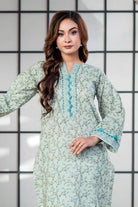 2PC Unstitched Printed Lawn Shirt and Trouser KST-4062 Printed KHAS STORES 