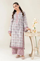 2PC Unstitched Printed Lawn Shirt and Trouser KST-4065 Printed KHAS STORES 