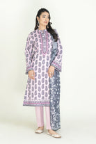 2PC Unstitched Printed Lawn Shirt & Dupatta | KSD-3814 Printed KHAS STORES 