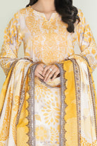 2PC Unstitched Printed Lawn Shirt & Dupatta | KSD-3817 Printed KHAS STORES 