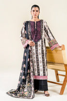 2PC Unstitched Printed Lawn Shirt & Dupatta | KSD-3819 Printed KHAS STORES 