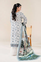 2PC Unstitched Printed Lawn Shirt & Dupatta | KSD-3821 Printed KHAS STORES 