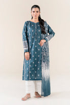 2PC Unstitched Printed Lawn Shirt & Dupatta | KSD-3822 Printed KHAS STORES 