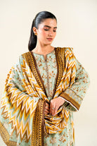 2PC Unstitched Printed Lawn Shirt & Dupatta | KSD-3826 Printed KHAS STORES 