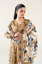 2PC Unstitched Printed Lawn Shirt & Dupatta | KSD-3828 Printed KHAS STORES 