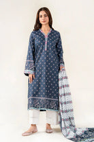 2PC Unstitched Printed Lawn Shirt & Dupatta | KSD-4051 Printed KHAS STORES 