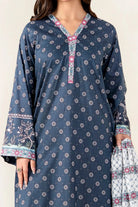 2PC Unstitched Printed Lawn Shirt & Dupatta | KSD-4051 Printed KHAS STORES 