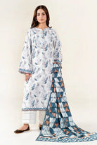 2PC Unstitched Printed Lawn Shirt & Dupatta | KSD-4053 Printed KHAS STORES 