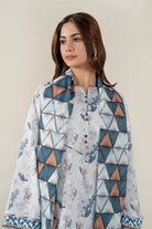 2PC Unstitched Printed Lawn Shirt & Dupatta | KSD-4053 Printed KHAS STORES 