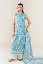 2PC Unstitched Printed Lawn Shirt & Dupatta | KSD-4054 Printed KHAS STORES 