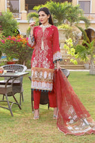 3 Pcs Unstitched EMB Lawn Suit KCNE-1451 Dresses KHAS STORES 