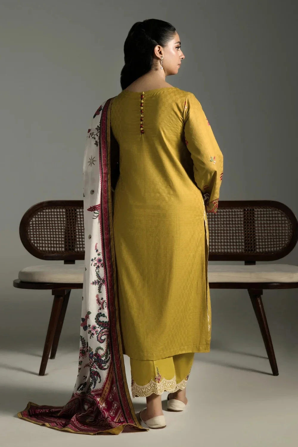 3PC Embroidered Cambric Suit | KCCE-4221 Embroidered KHAS STORES 