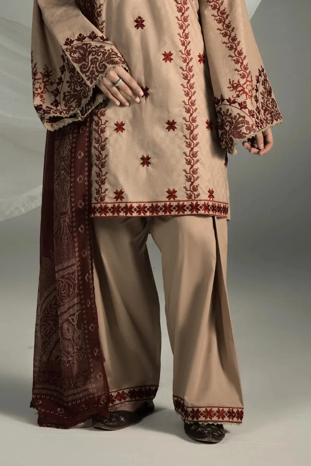 3PC Embroidered Cambric Suit | KCCE-4226 Embroidered KHAS STORES 