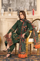 3PC Embroidered Unstitched Cambric Suit KCCE-3519 Embroidered KHAS STORES 