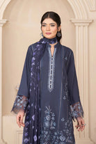 3PC Embroidered Unstitched Cambric Suit KCCE-3525 Embroidered KHAS STORES 