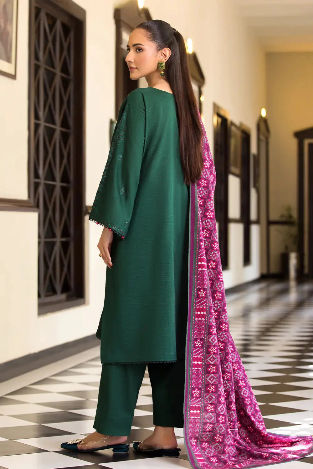 3PC Embroidered Unstitched Khaddar Suit KKE-2978 Embroidered KHAS STORES 
