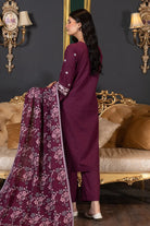 3PC Embroidered Unstitched Khaddar Suit KKHE-2989 Embroidered KHAS STORES 
