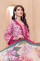 3PC Embroidered Unstitched Lawn Suit KC-3326 Embroidered KHAS STORES 